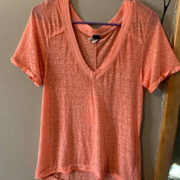 Free People Tops - We The Free by Free People Orange Tee-Sm